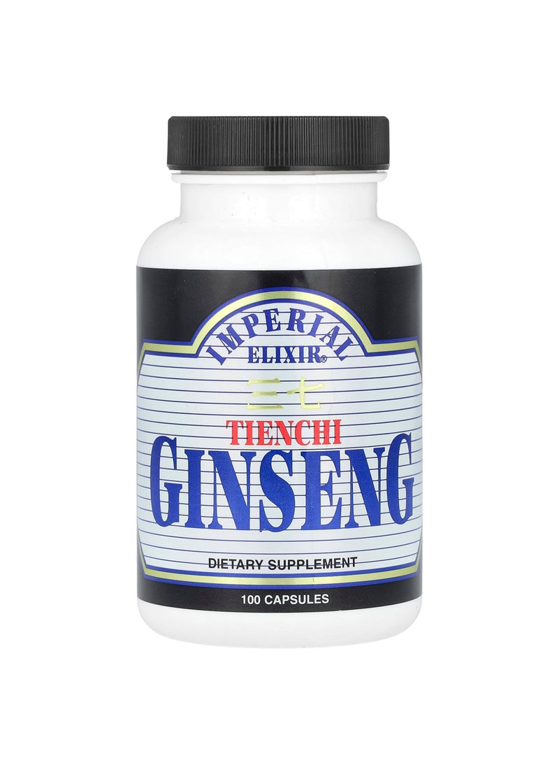 Tienchi Ginseng, 100 Capsules (500 mg per Capsule)